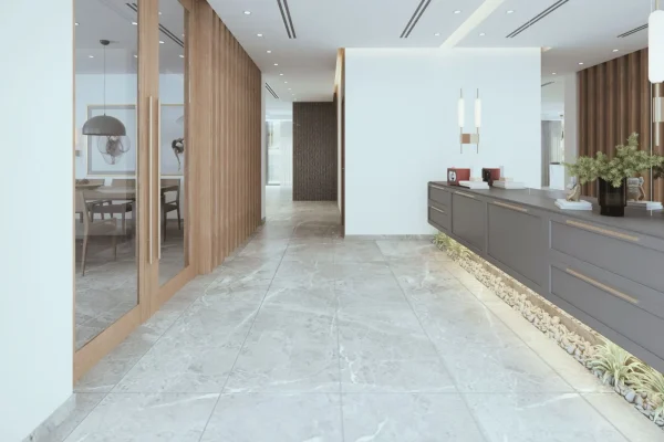 Durable commercial flooring solutions, including VCT and LVT, handle traffic.